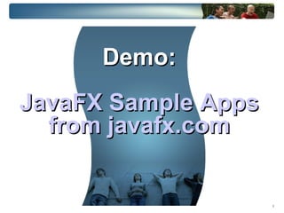 Overview of the  JavaFX SDK 