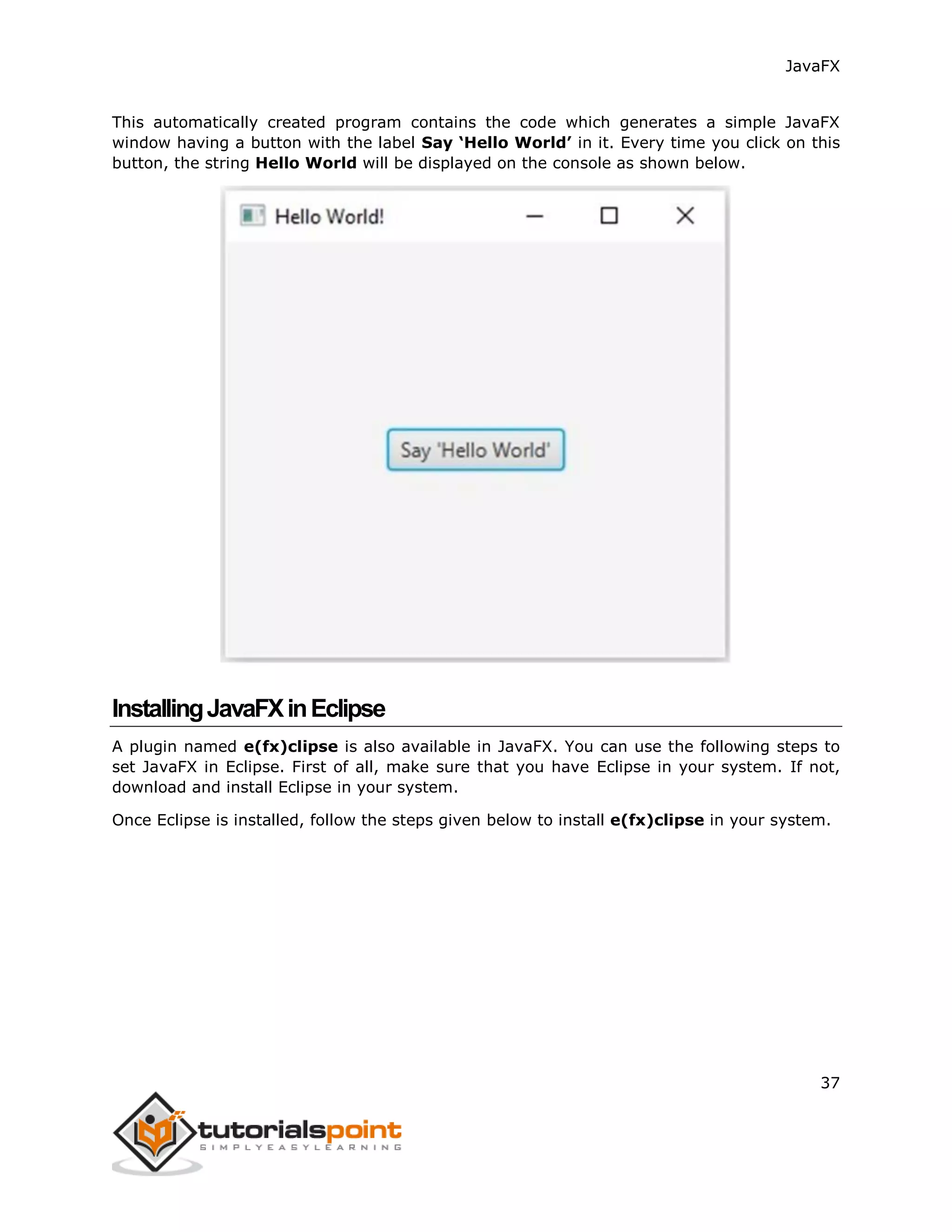 Javafx tutorial | PDF