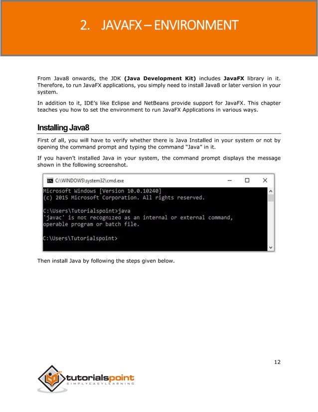 Javafx tutorial | PDF