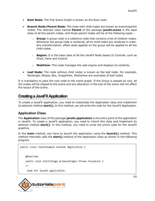 javafx fxml tutorial examples java code geeks 2021... Javafx tutorial | PDF