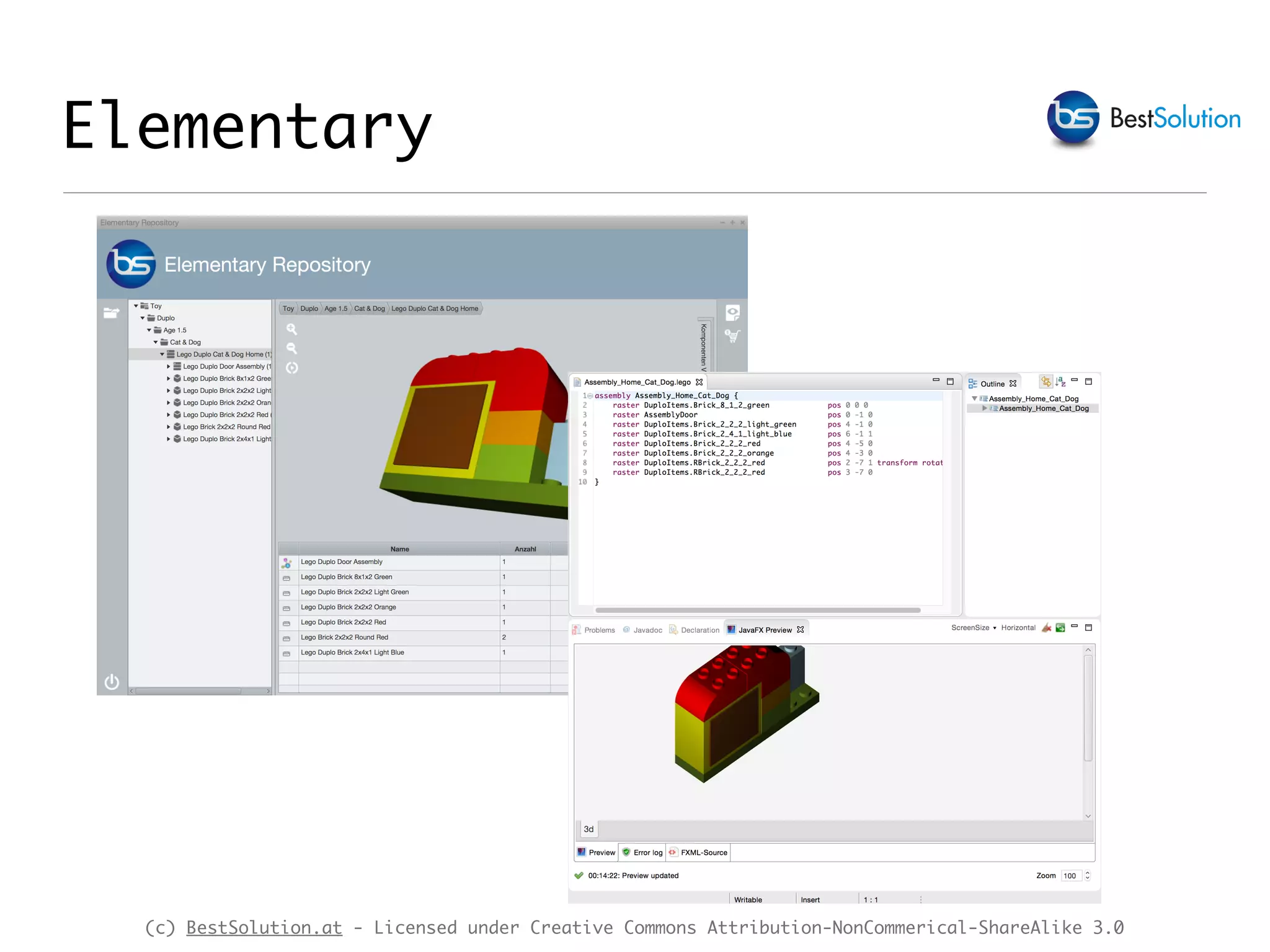 (c) BestSolution.at - Licensed under Creative Commons Attribution-NonCommerical-ShareAlike 3.0
Elementary
 