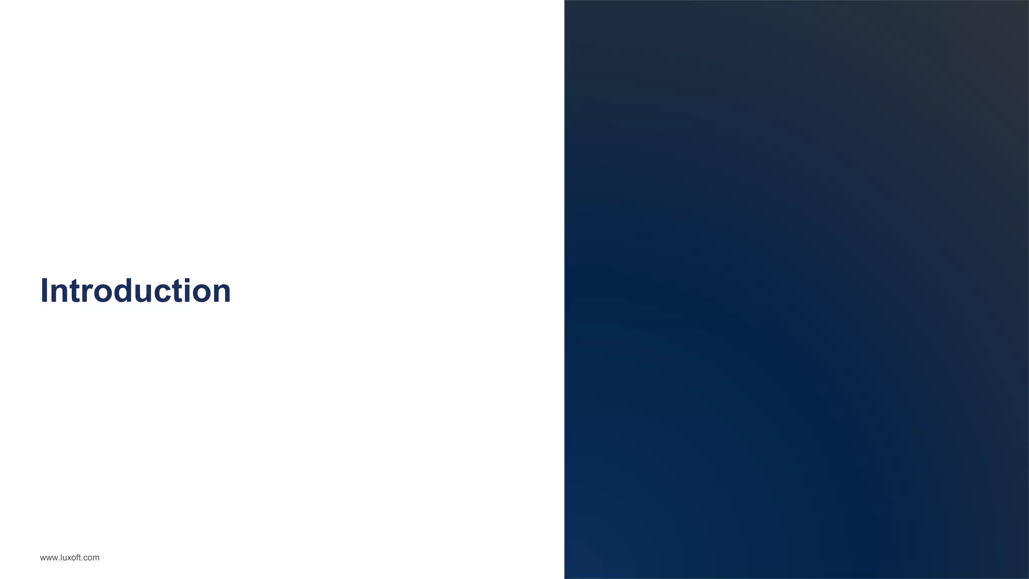 Introduction 
www.luxoft.com 
 