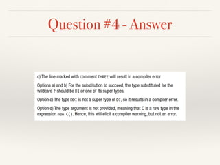 Question #4 - Answer
 