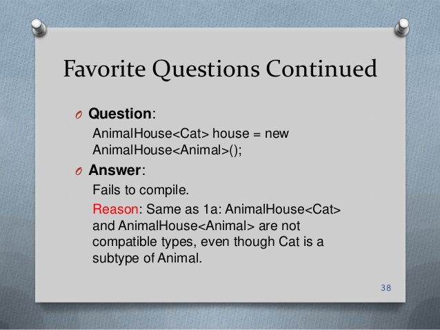 Generics Animal Dog Cat Compile Generics Animal Dog Cat Compile