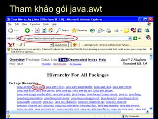 GUI Slide 7/57
Tham khảo gói java.awt
 