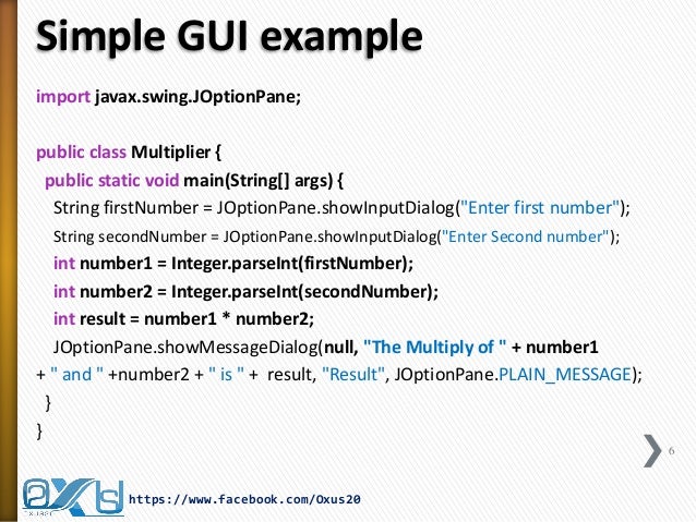 Java Gui Part I