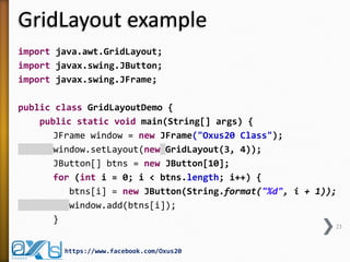 Java GUI PART II | PPT