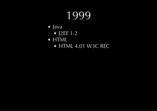 Java & HTML5 History