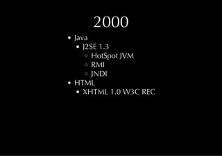 Java & HTML5 History