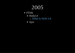 Java & HTML5 History
