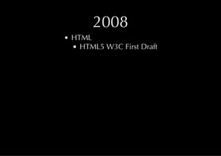 Java & HTML5 History
