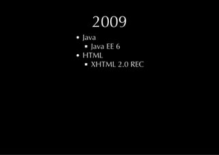 Java & HTML5 History
