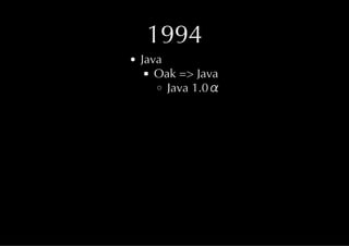 Java & HTML5 History