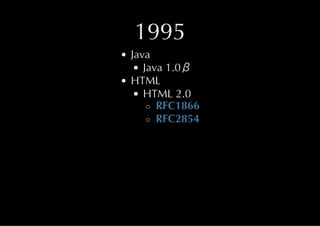 Java & HTML5 History