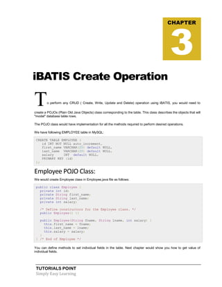 Java ibatis tutorial | PDF