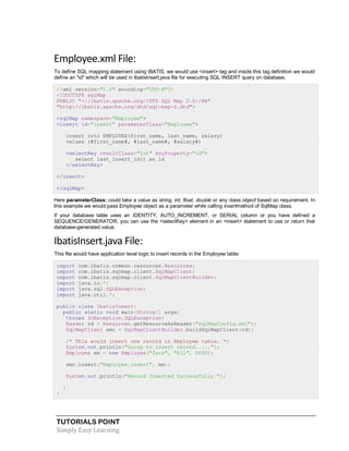 Java ibatis tutorial | PDF