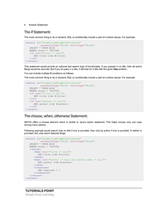 Java ibatis tutorial | PDF