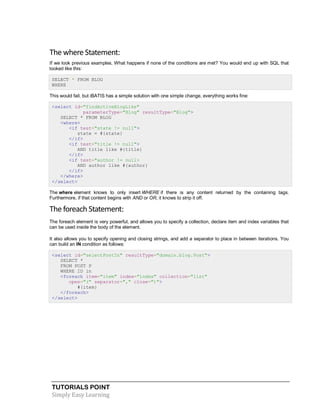 Java ibatis tutorial | PDF