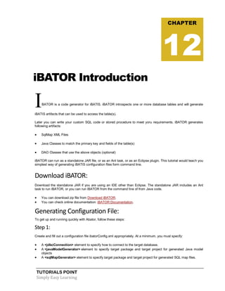 Java ibatis tutorial | PDF