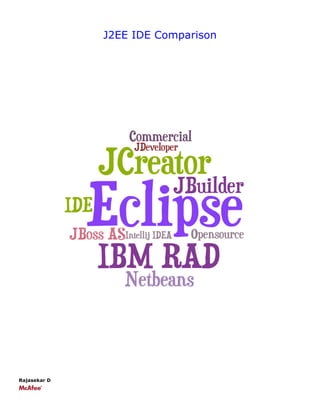 J2EE IDE Comparison: IntelliJ IDEA vs Netbeans vs Eclipse | PDF