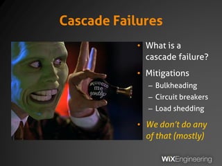 In Detail
• Java interfaces?
+ Ridiculously simple
+ Lend well to RPC
– Coupled to JVM
• JSON serialization
+ Jackson-based
+ Custom, extensible
mapping
– Reflection-based
• Server stack (JVM)
– Jetty
– Spring + Spring MVC
– Custom handler
• RPC client stack (JVM)
– Spring
– Proxy classes
generated at runtime
– AsyncHttpClient
 