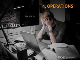 Codebase modeling
• A product comprises
multiple services
• Services have
dependencies
– Creating a DAG
– Tends to cluster
around domains
• Org structure reflects
the clustering
(Conway)
 
