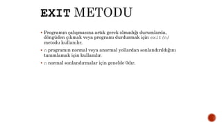 Java ile programlamaya giris ramadan sanli | PPTX