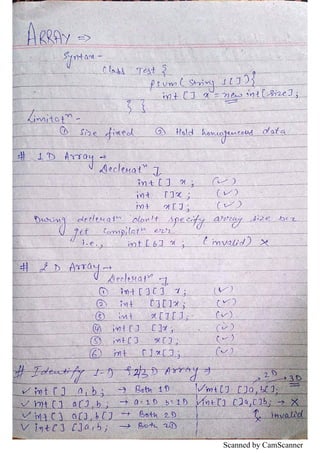 Java Basics for Interview | PDF