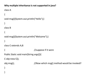 Java inheritance | PPTX