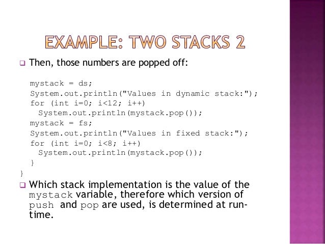 Java interface