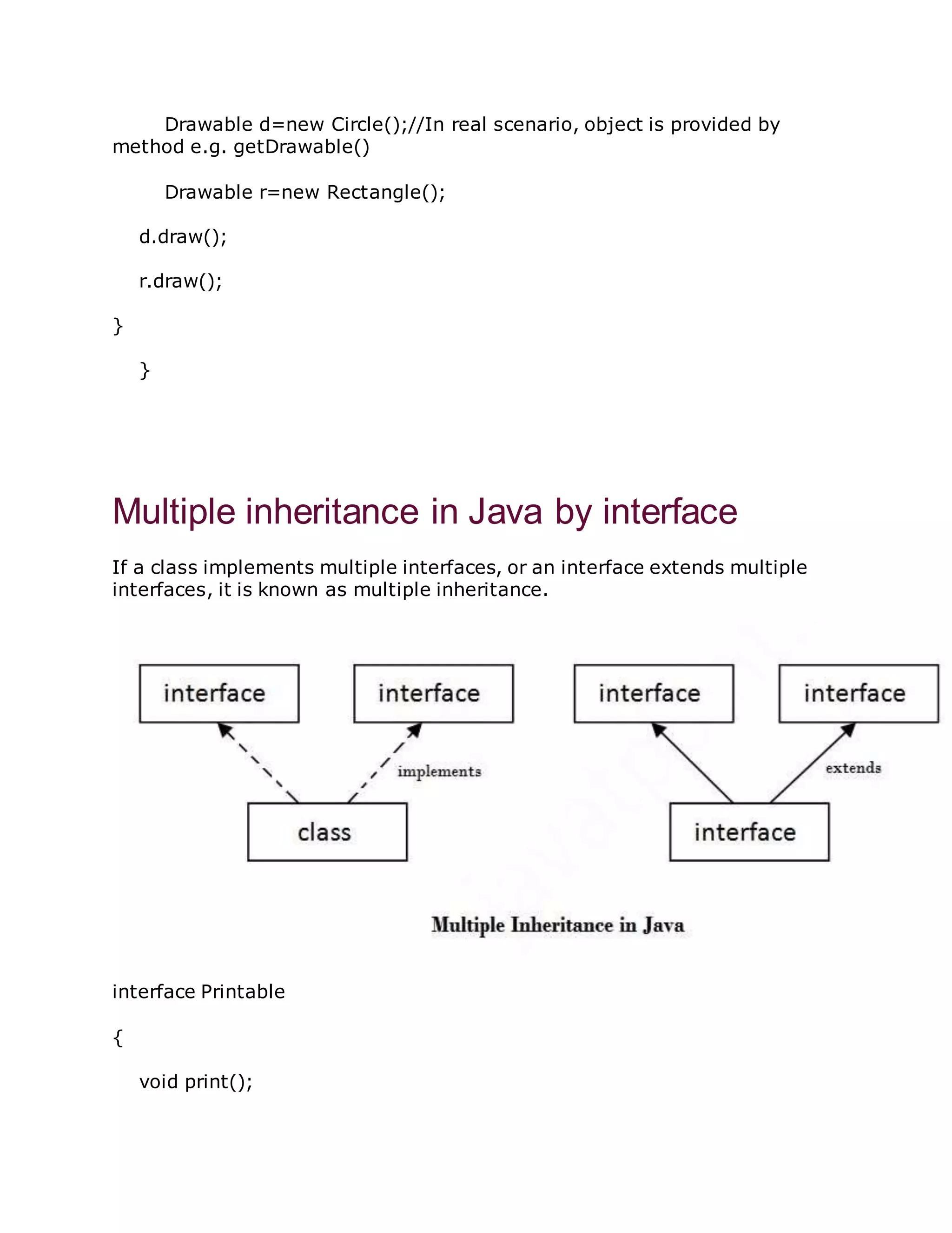 Java interface | DOCX