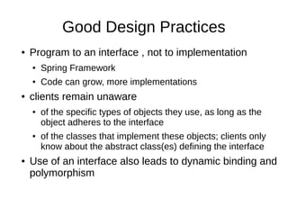 Java interfaces design perspective | PPT