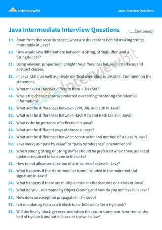 Java interview question | PDF