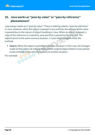 Java interview question | PDF