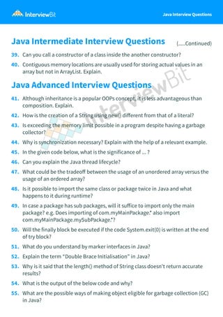 Java interview question | PDF