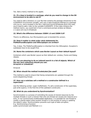 Java interview questions | PDF image.