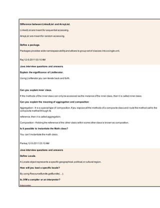 Java interview questions | PDF image.