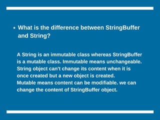 Java interview questions | PPT