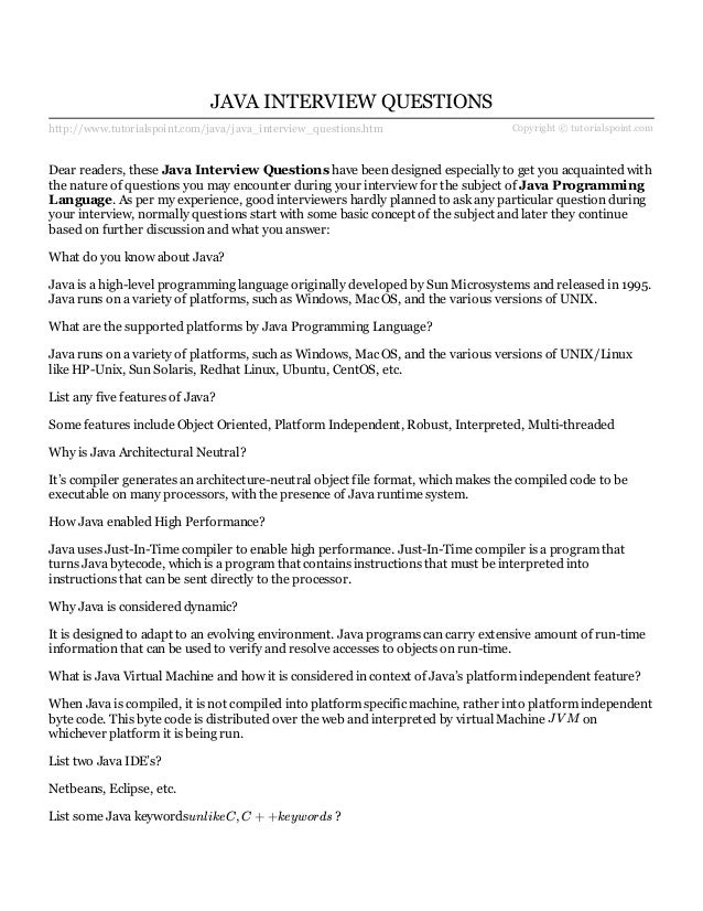 qa java interview questions qa java interview questions