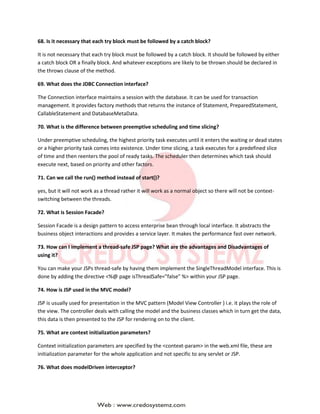 Java interview questions and answers | PDF