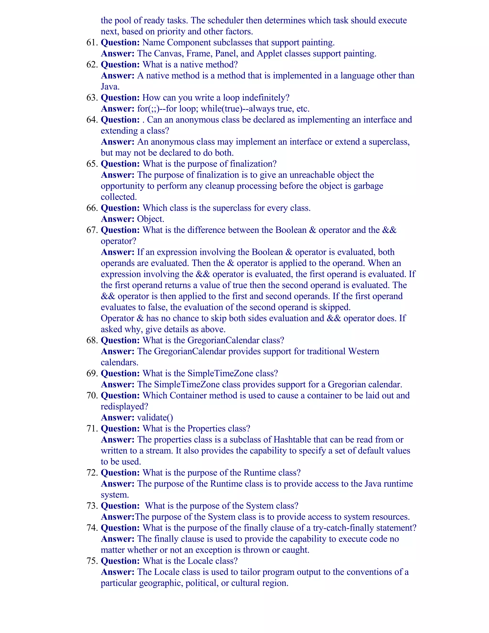 Java Interview Questions