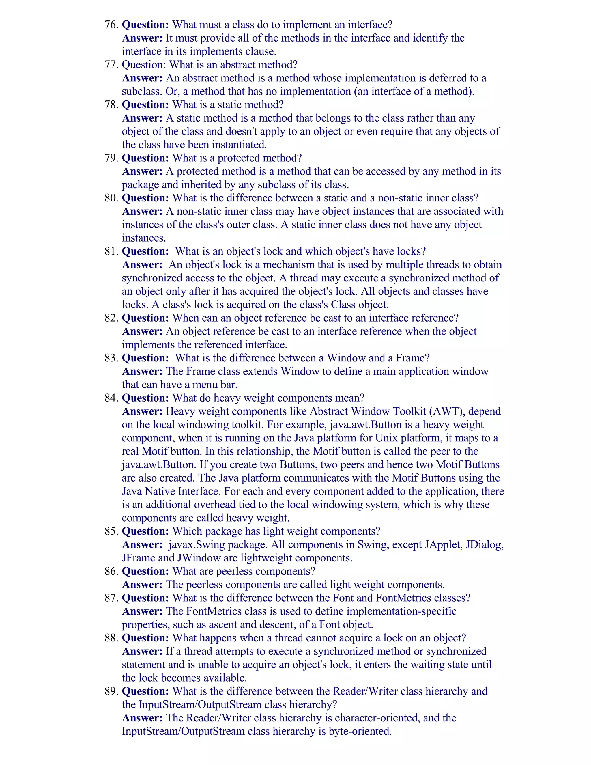 Java Interview Questions