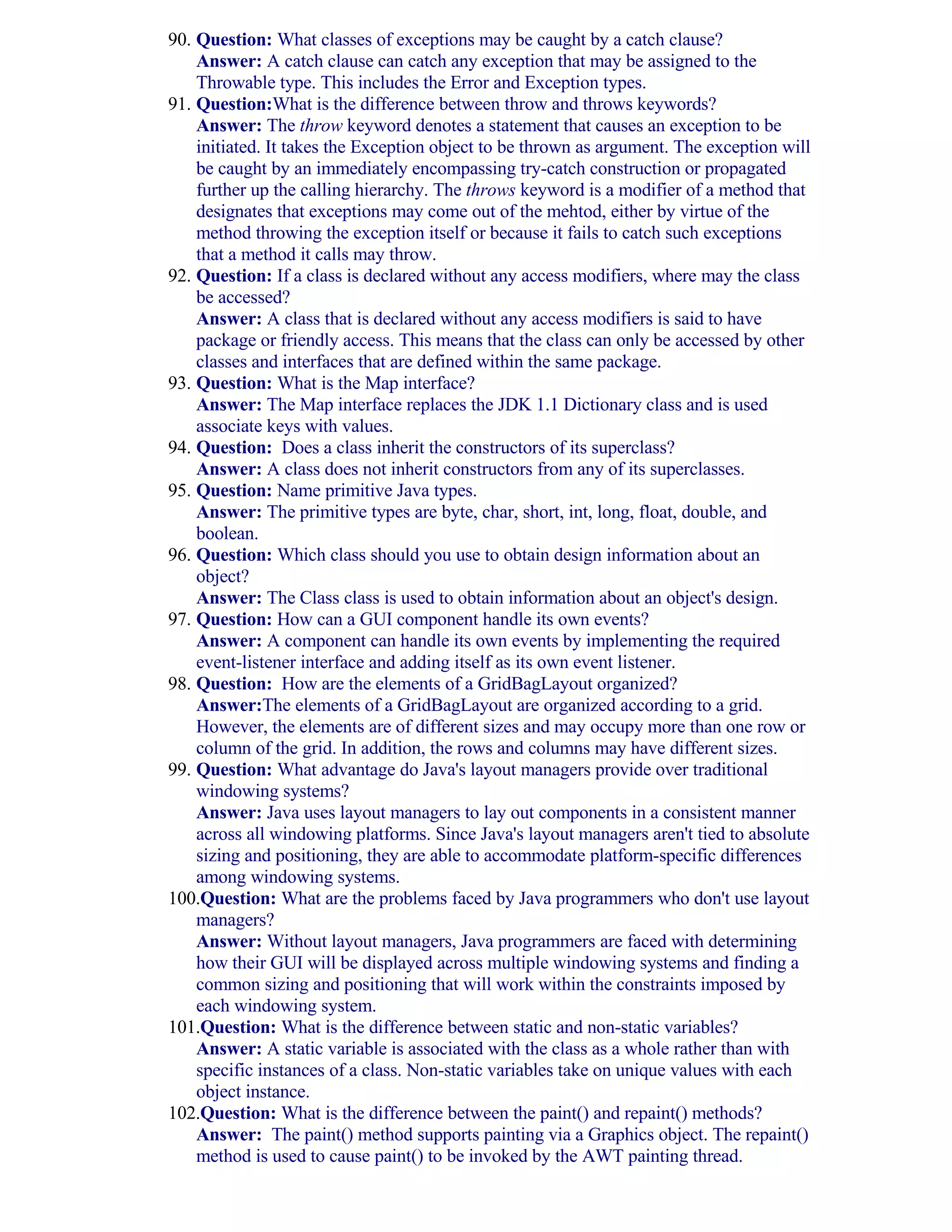 Java Interview Questions