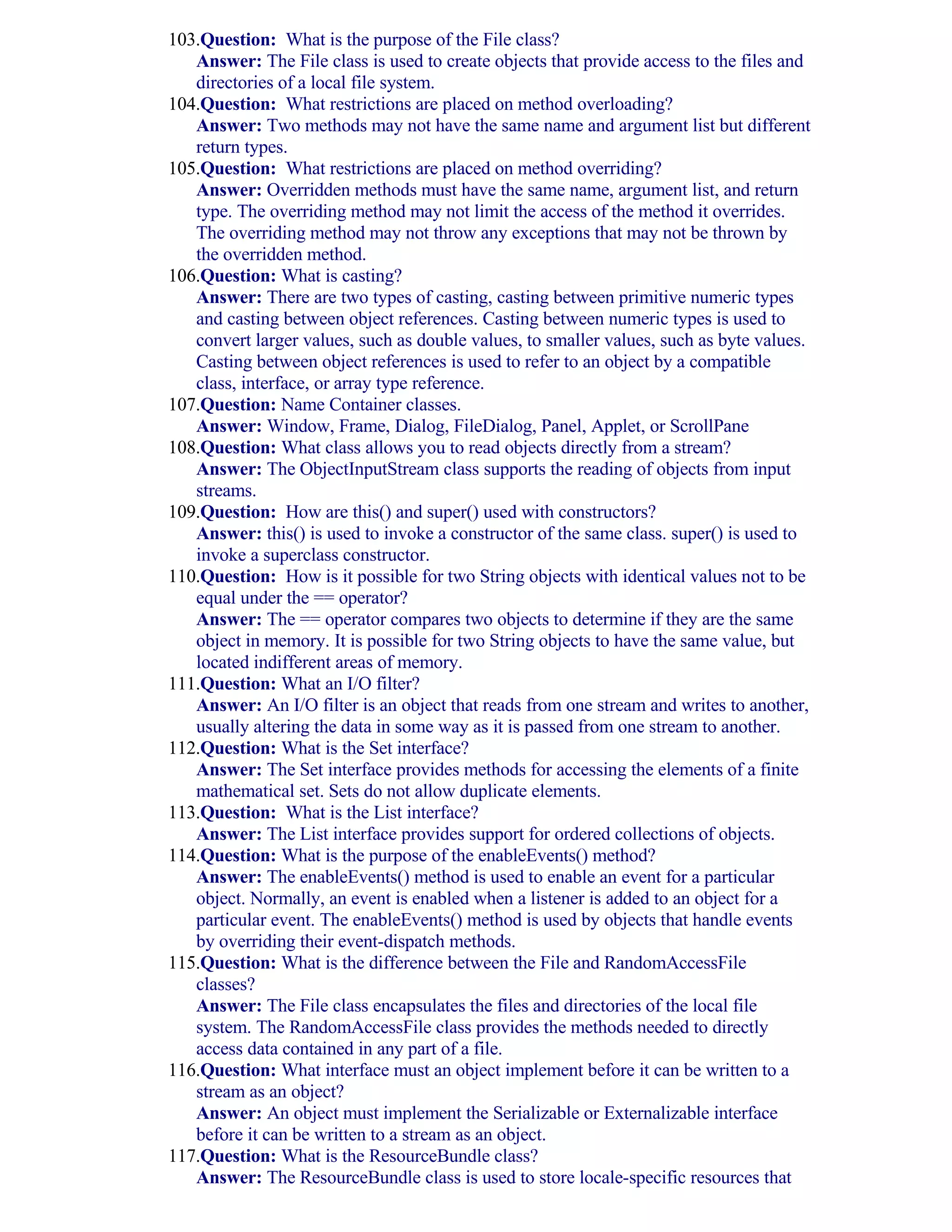 Java Interview Questions