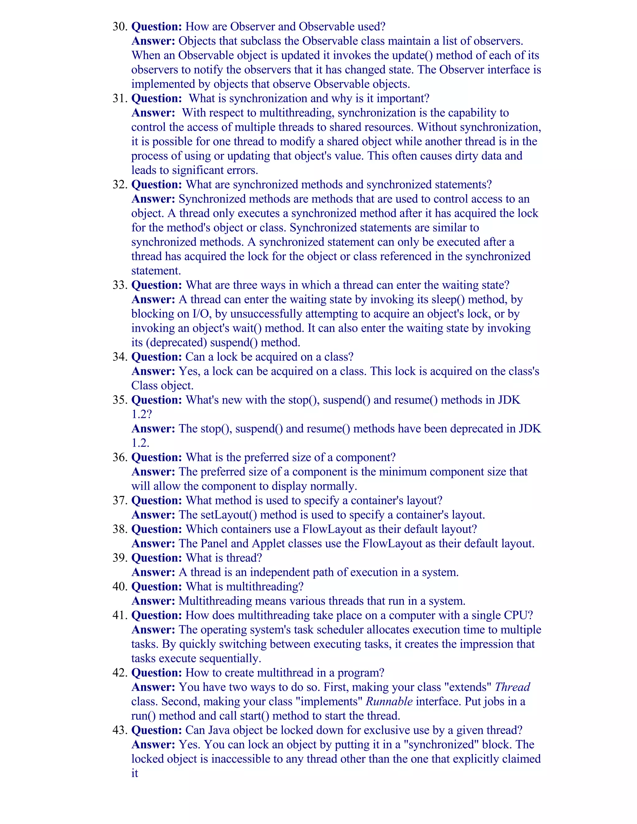 Java Interview Questions
