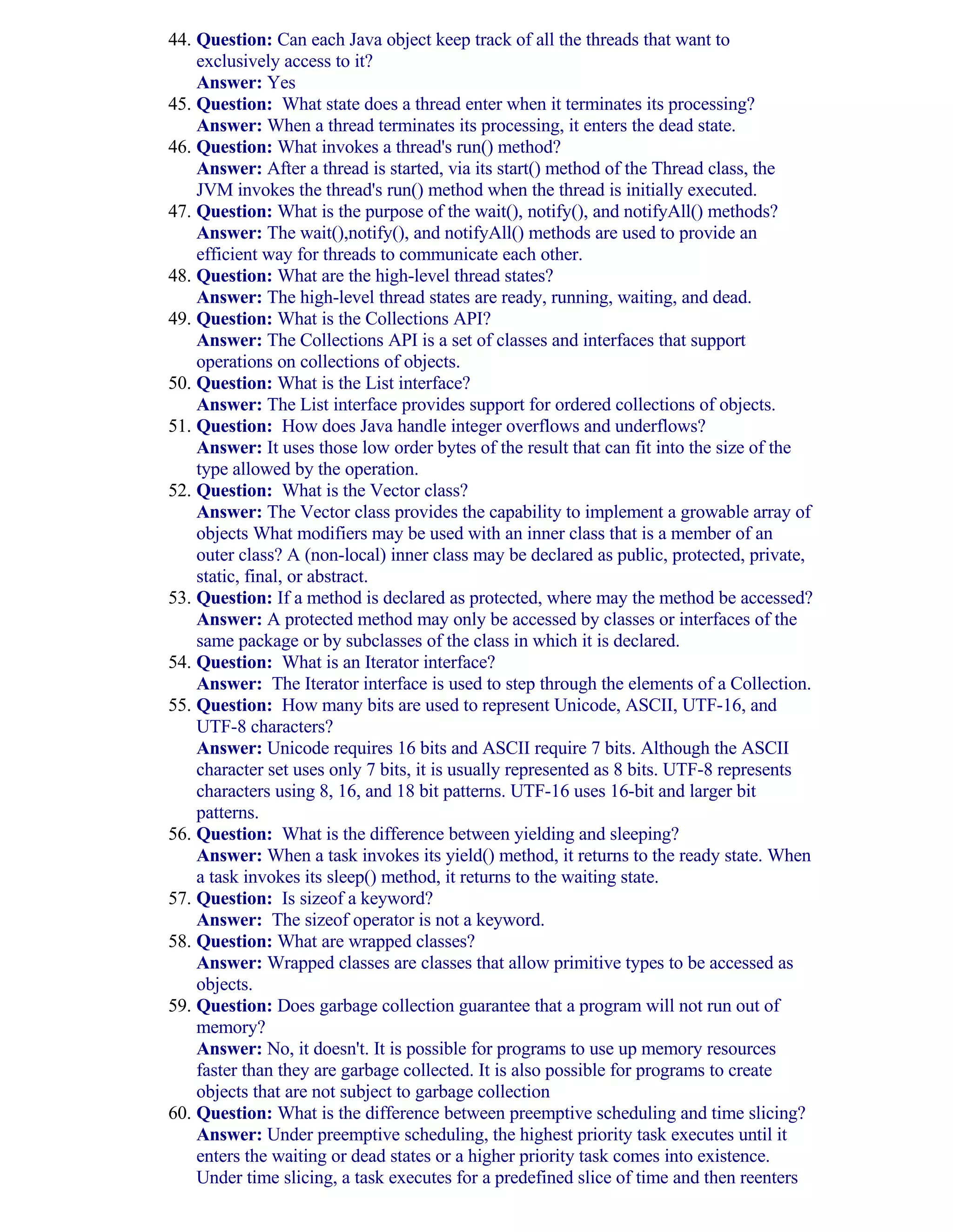 Java Interview Questions