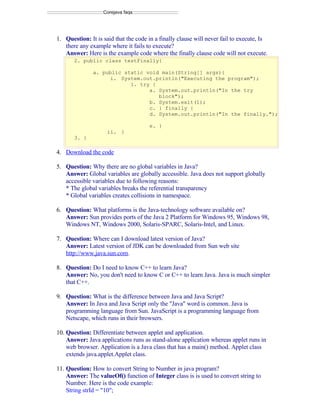 Java Interview Questions