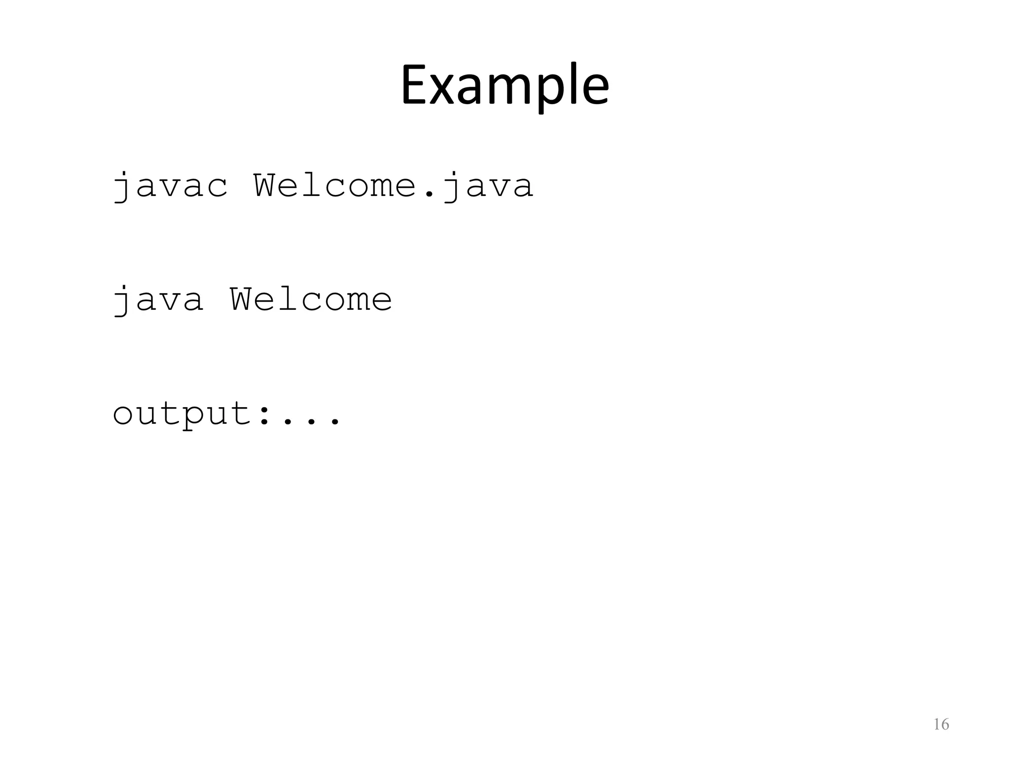Java introduction | PPT