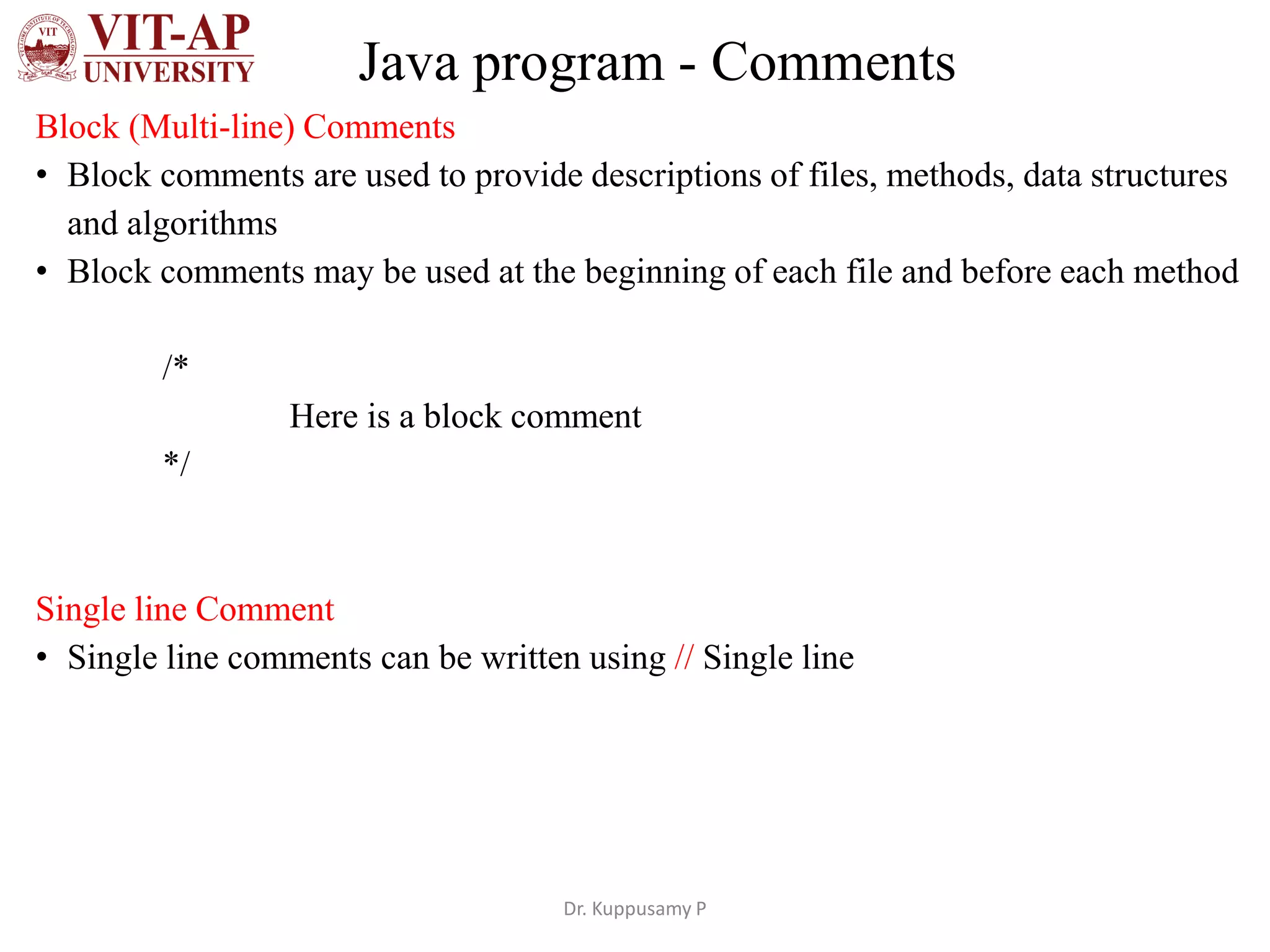 Java introduction | PPT