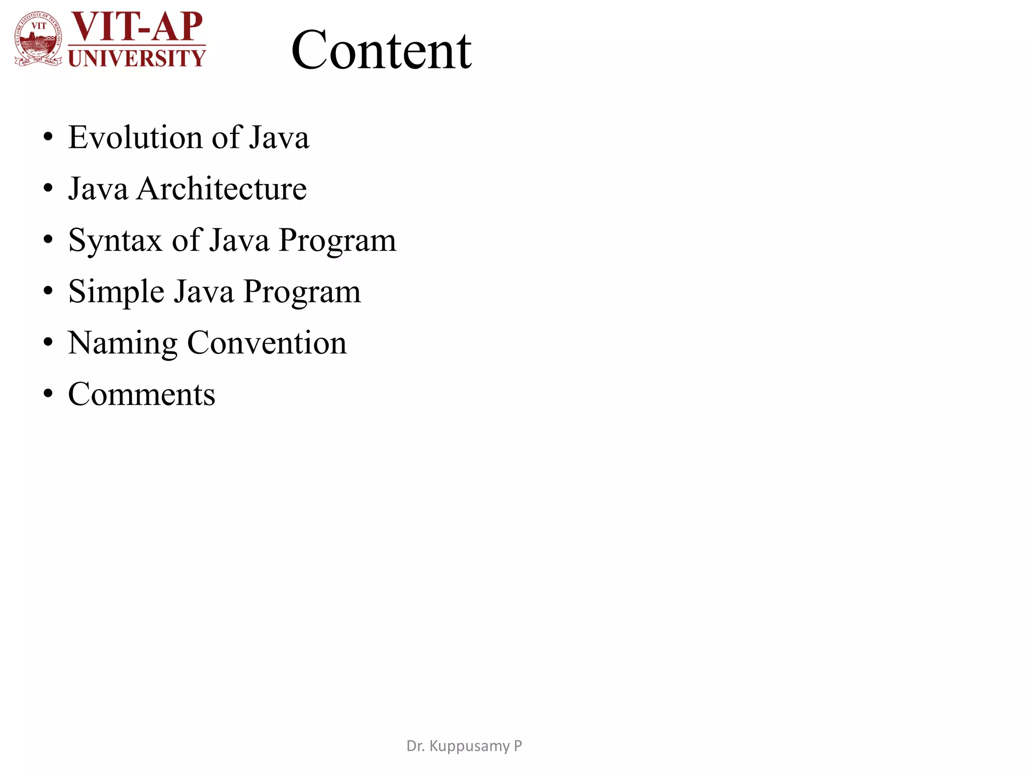 Java introduction | PPT